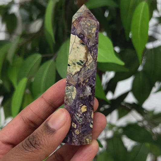 Purple Brecciated Jasper Point