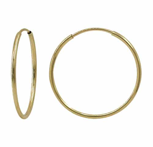 14K Gold Filled Infinity Hoops