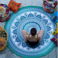 Teal Shiva Mandala Tapestry (Roundie) - Love & Light Jewels