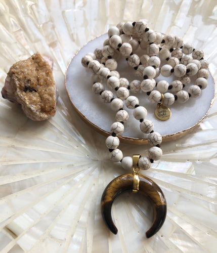 Horn and Howlite Necklace - Love & Light Jewels