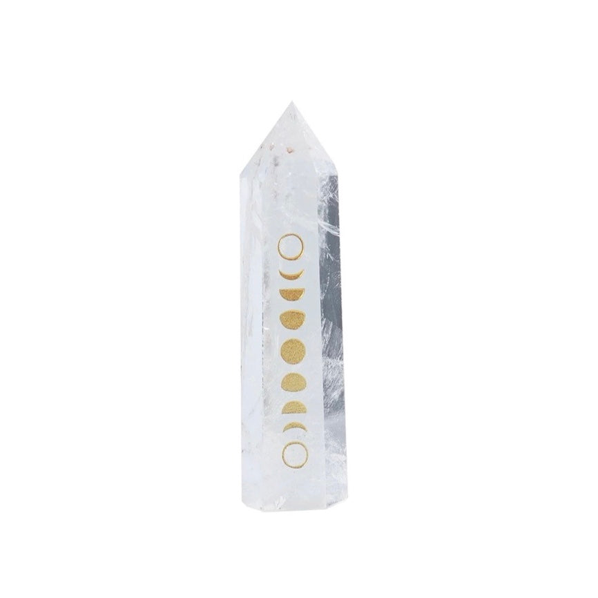 Moon Phases Crystal Point