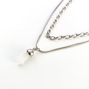 Clear Intentions Triple Strand Necklace