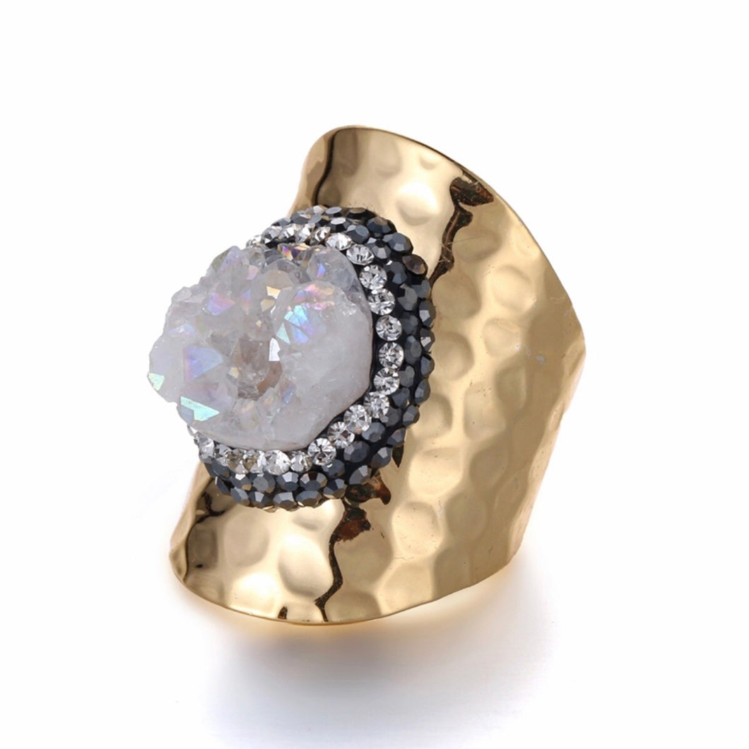 Show Stopper Druzy Cocktail Ring - Love & Light Jewels