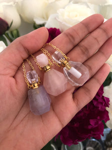 Aroma Gem Necklace - Perfume Bottle - Love & Light Jewels