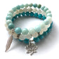 Divine Goddess Throat Chakra Bracelet Stack - Love & Light Jewels