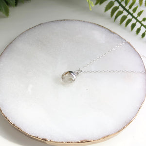 Sterling Silver Snow Pea Necklace