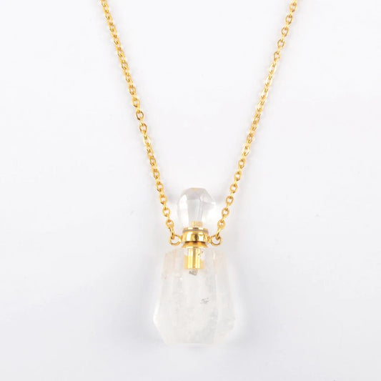 Aroma Gem Necklace - Perfume Bottle - Love & Light Jewels