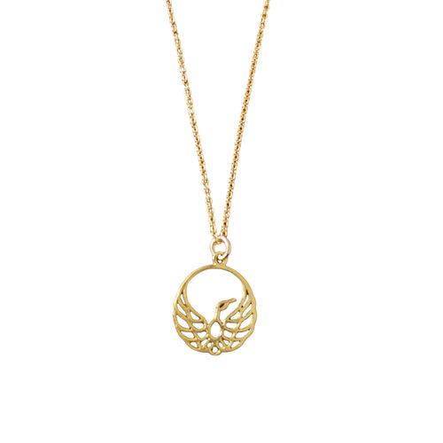 14K Gold Filled Falcon Necklace