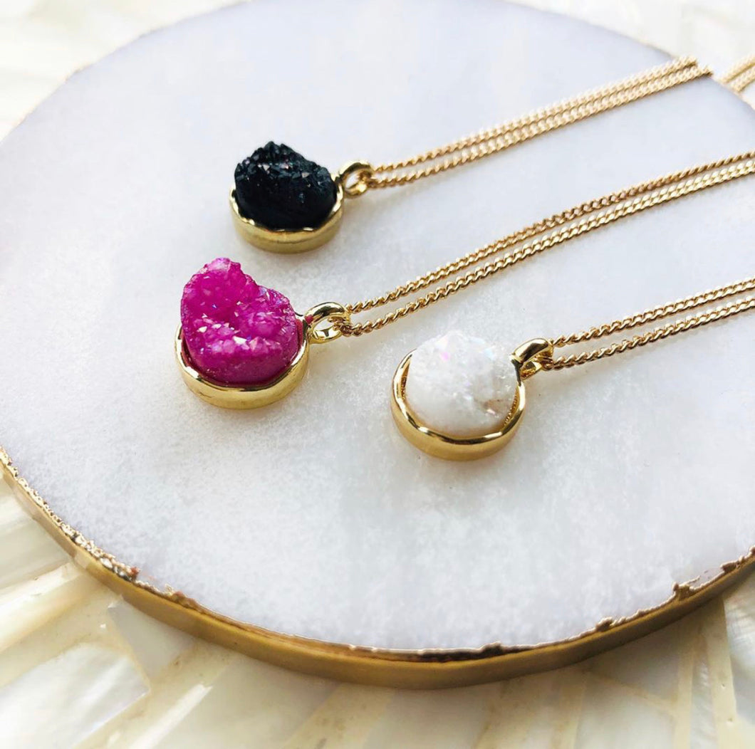 Druzy Sparkle Necklace - Love & Light Jewels