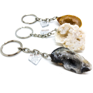 Agate Geode Keychain - Love & Light Jewels