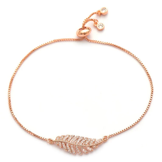 Leaf Adjustable Bracelet - Love & Light Jewels