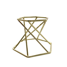 Gold Metal Crystal Stand