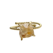 Raw Nugget Claw Ring - Gold