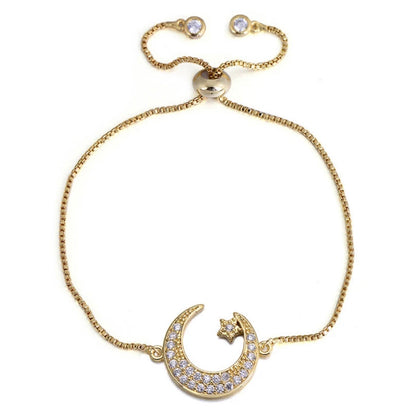 Moon & Stars Adjustable Bracelet - Love & Light Jewels