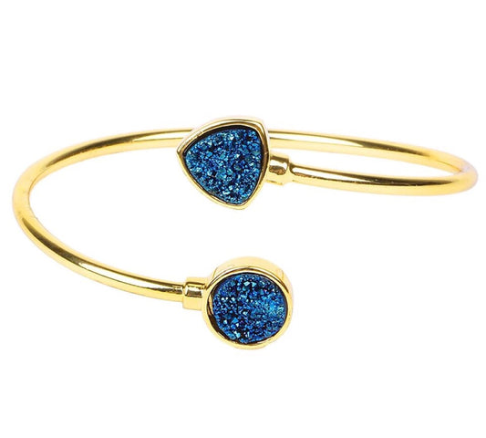 Sparkling Druzy Adjustable Bangle - Love & Light Jewels