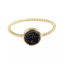 Round Druzy Stacking Ring - Love & Light Jewels
