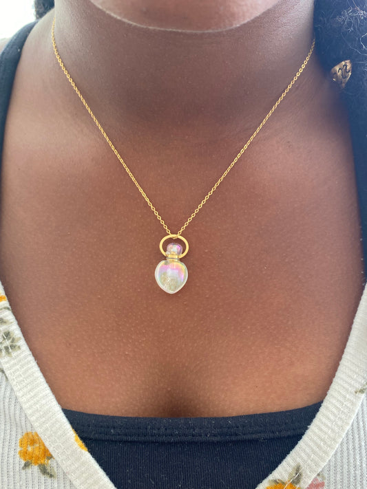 Angel Aura Aroma Gem Necklace - Teardrop