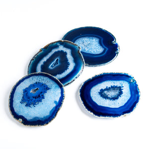 Blue Agate Drink Coasters - Love & Light Jewels