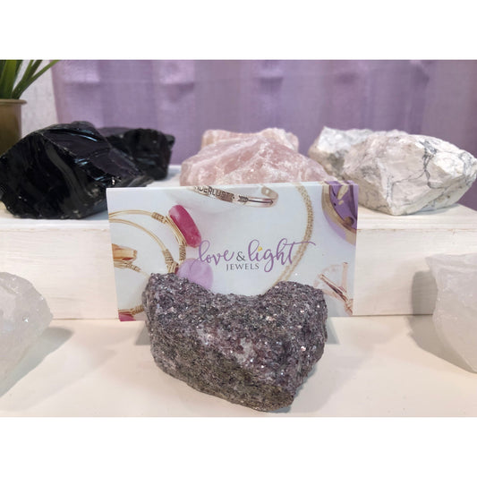 Natural Stone Card Holder - Love & Light Jewels