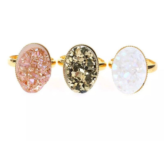 Sparkling Druzy Cocktail Ring - Love & Light Jewels