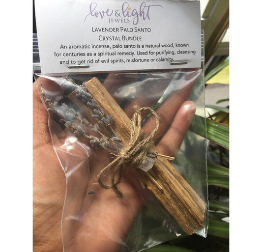 Lavender Crystal Palo Santo Bundle - Love & Light Jewels