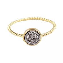 Round Druzy Stacking Ring - Love & Light Jewels