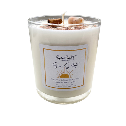 Sun Salute Manifestation Candle