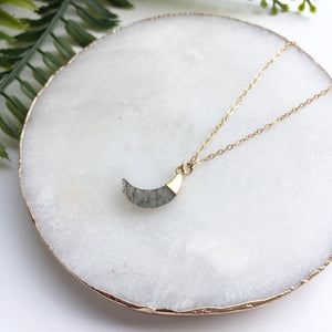 14K Gold Filled Crescent Moon Necklace - Love & Light Jewels