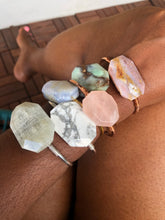 Wire Wrapped Gemstone Hex Bangle - Love & Light Jewels
