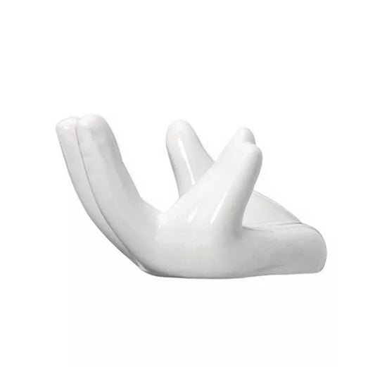 Ceramic White Hand Display