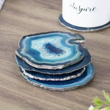 Blue Agate Drink Coasters - Love & Light Jewels