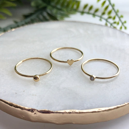 14K Gold Filled Stacking Rings - Love & Light Jewels