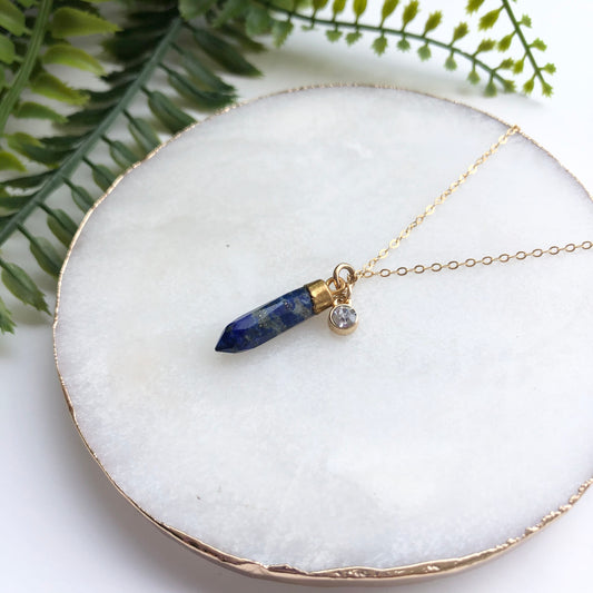 14K Gold Filled Pendulum Necklace - Love & Light Jewels