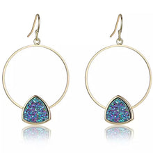 Triangle Druzy Hoops - Love & Light Jewels