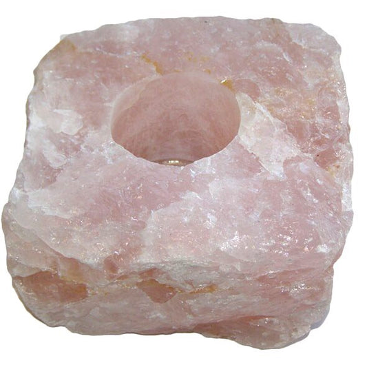 Rose Quartz Candle Holder - Love & Light Jewels