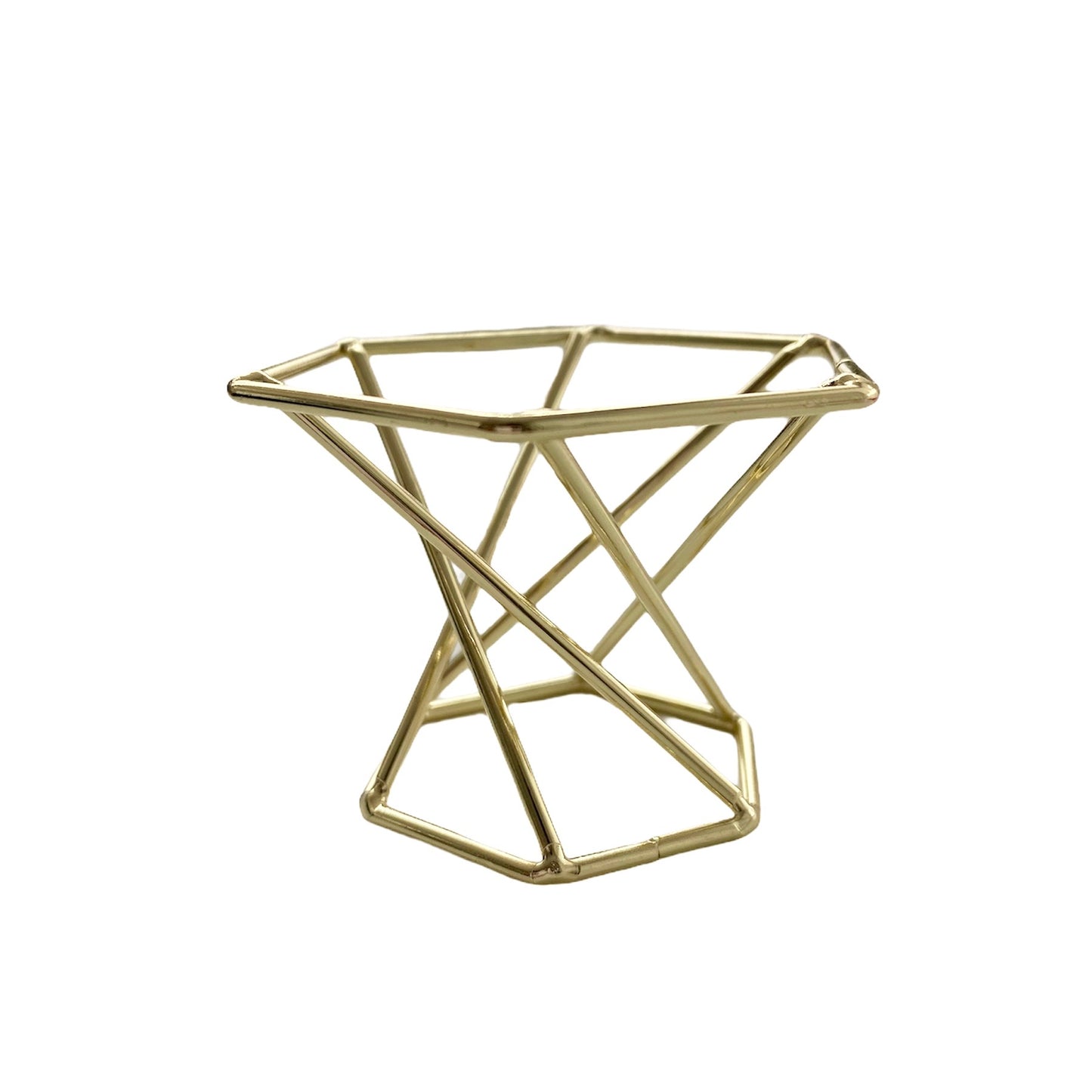 Gold Metal Crystal Stand