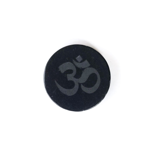 Om Shungite Cell Phone Sticker - Love & Light Jewels