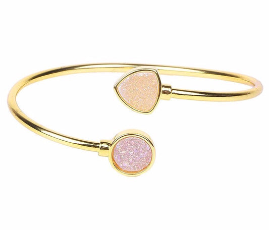 Sparkling Druzy Adjustable Bangle - Love & Light Jewels