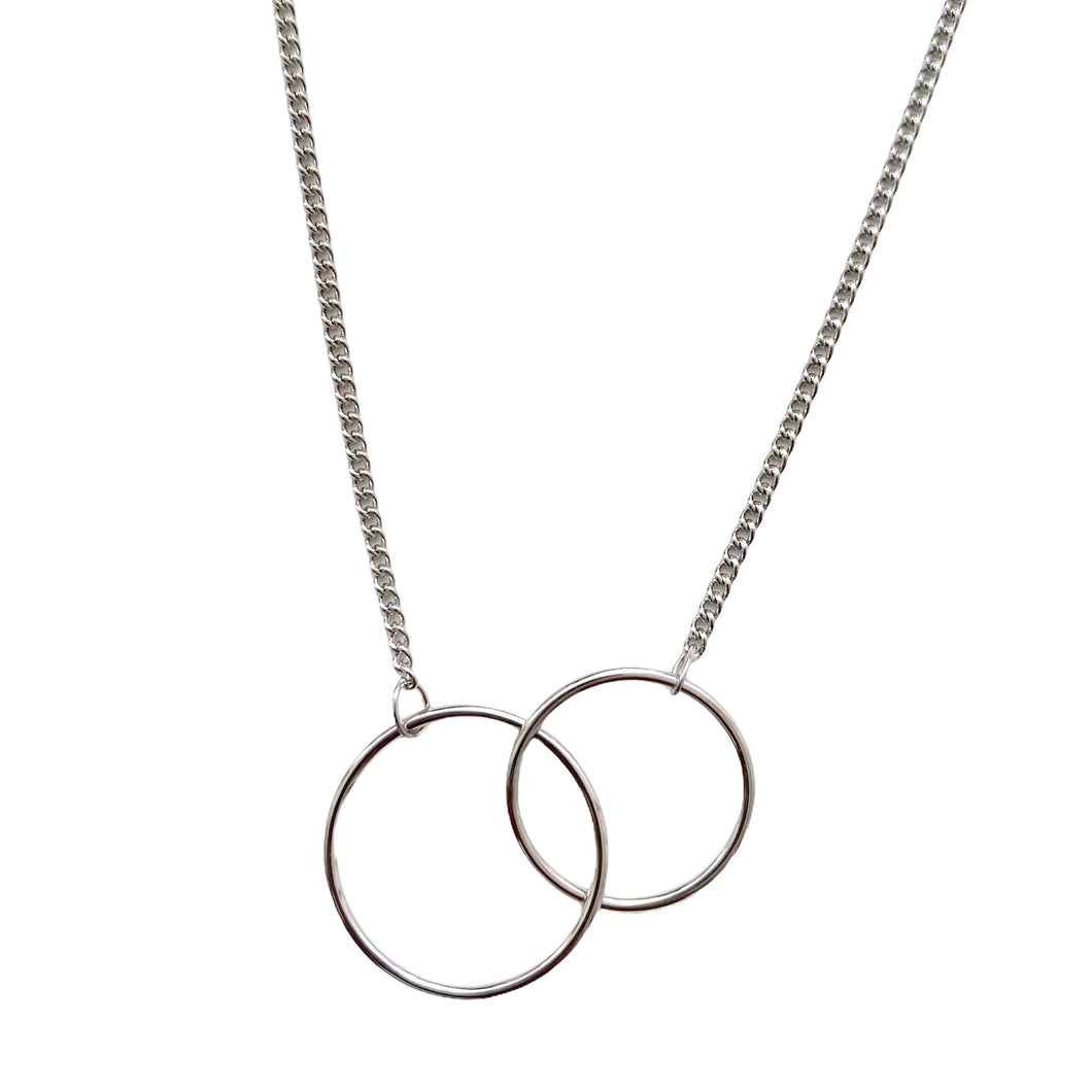Infinity Circles Dainty Necklace