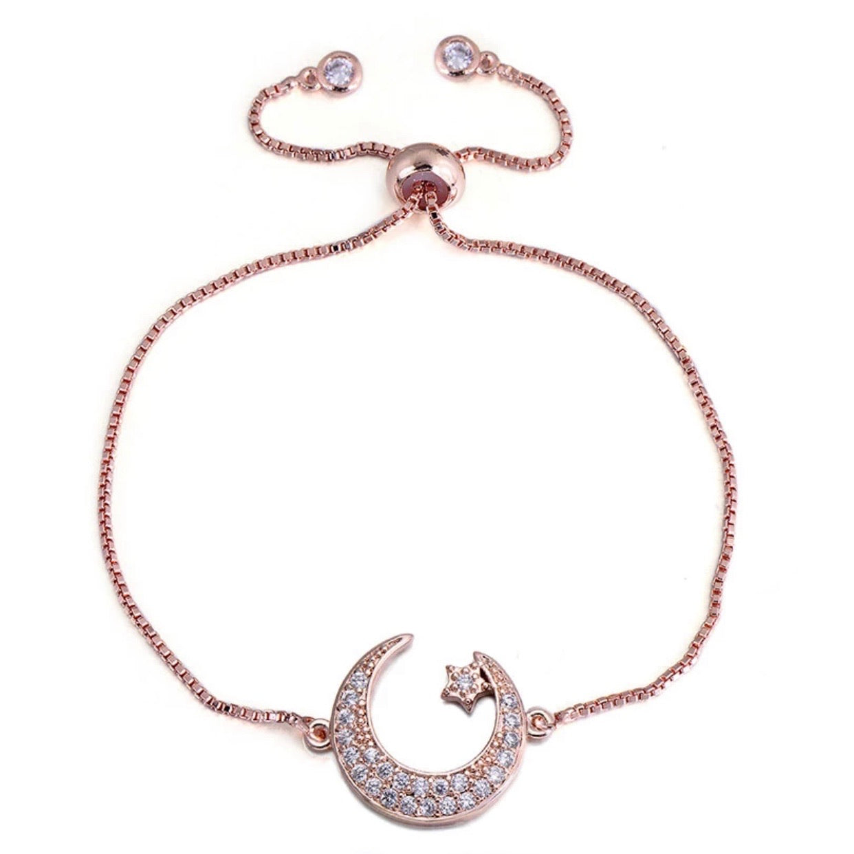 Moon & Stars Adjustable Bracelet - Love & Light Jewels